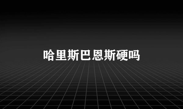 哈里斯巴恩斯硬吗