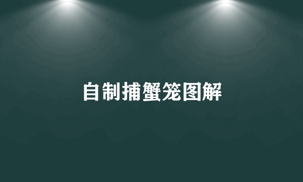 自制捕蟹笼图解