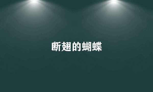 断翅的蝴蝶