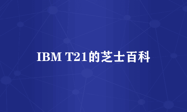 IBM T21的芝士百科