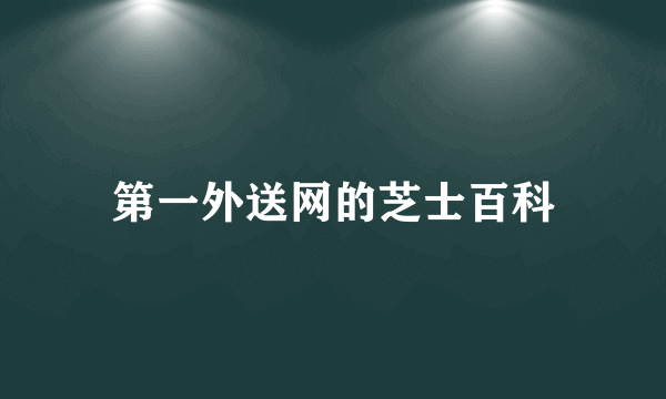 第一外送网的芝士百科