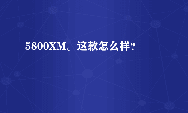 5800XM。这款怎么样？