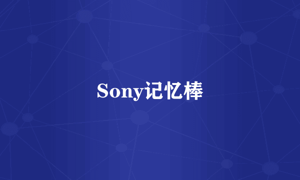 Sony记忆棒