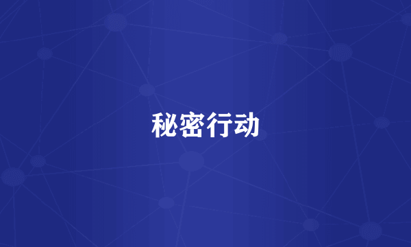 秘密行动