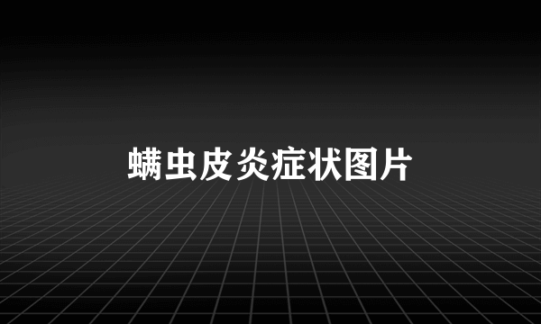 螨虫皮炎症状图片