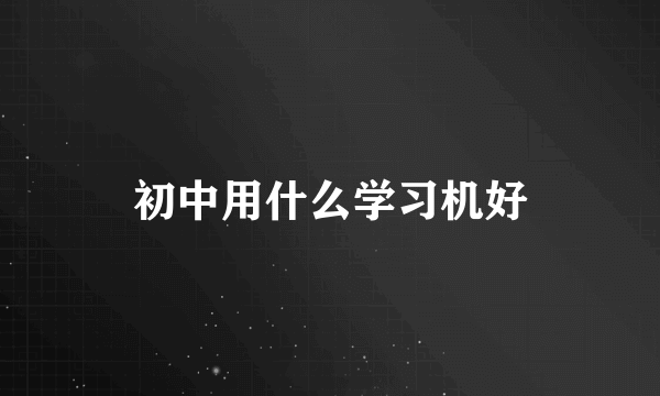 初中用什么学习机好
