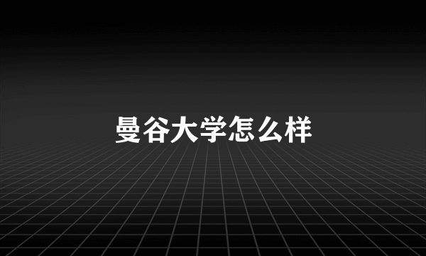 曼谷大学怎么样