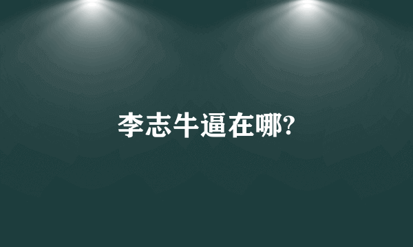 李志牛逼在哪?
