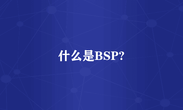 什么是BSP?