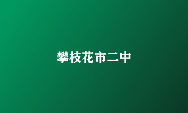 攀枝花市二中