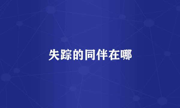 失踪的同伴在哪
