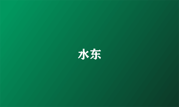 水东