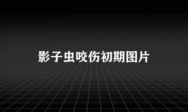 影子虫咬伤初期图片
