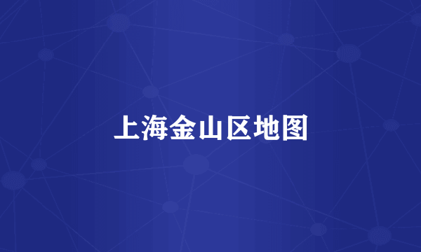 上海金山区地图