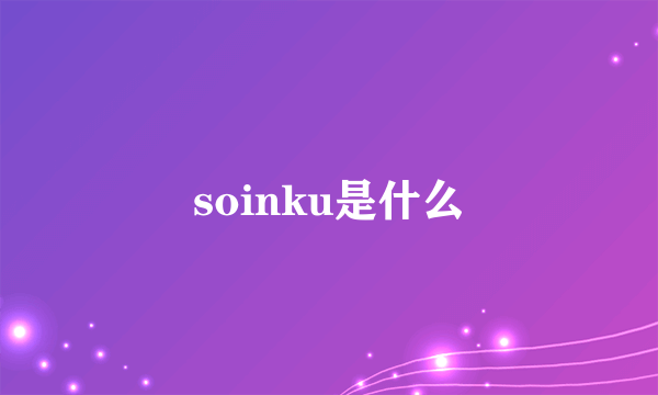 soinku是什么